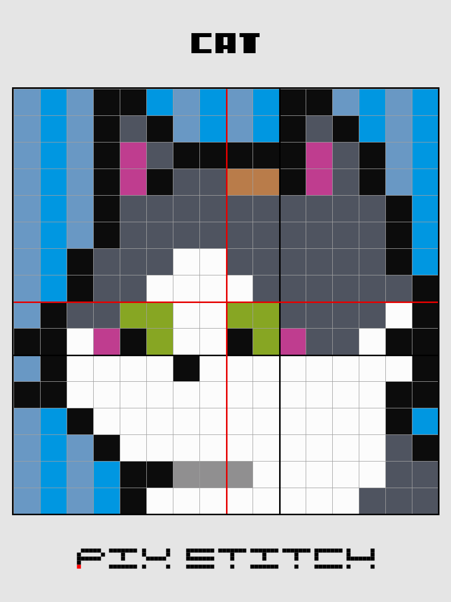 Cat Pixel Art product image (2)
