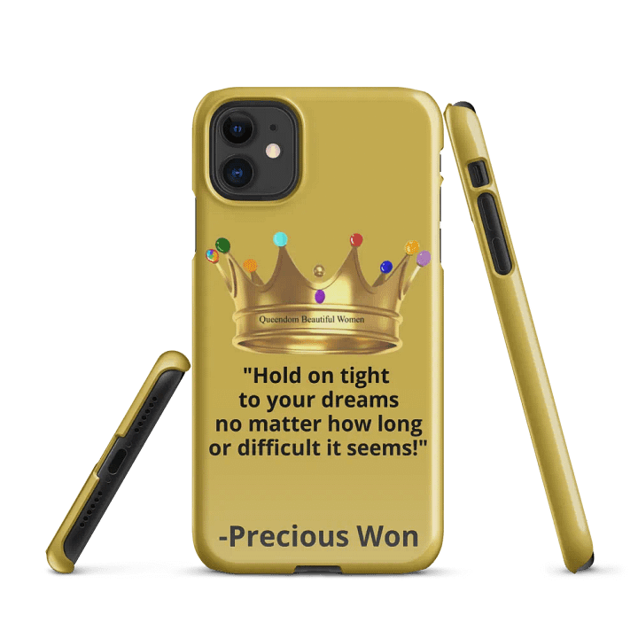 Queendom Beautiful Women iPhone® Snap Case (Gold) product image (1)