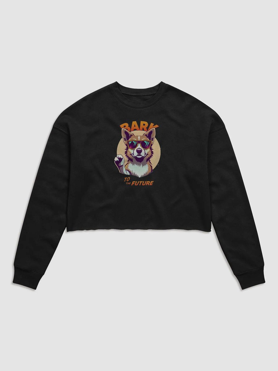 Retro Dog Sunglasses Crop Sweatshirt Bella+Canvas (Women's) product image (2)