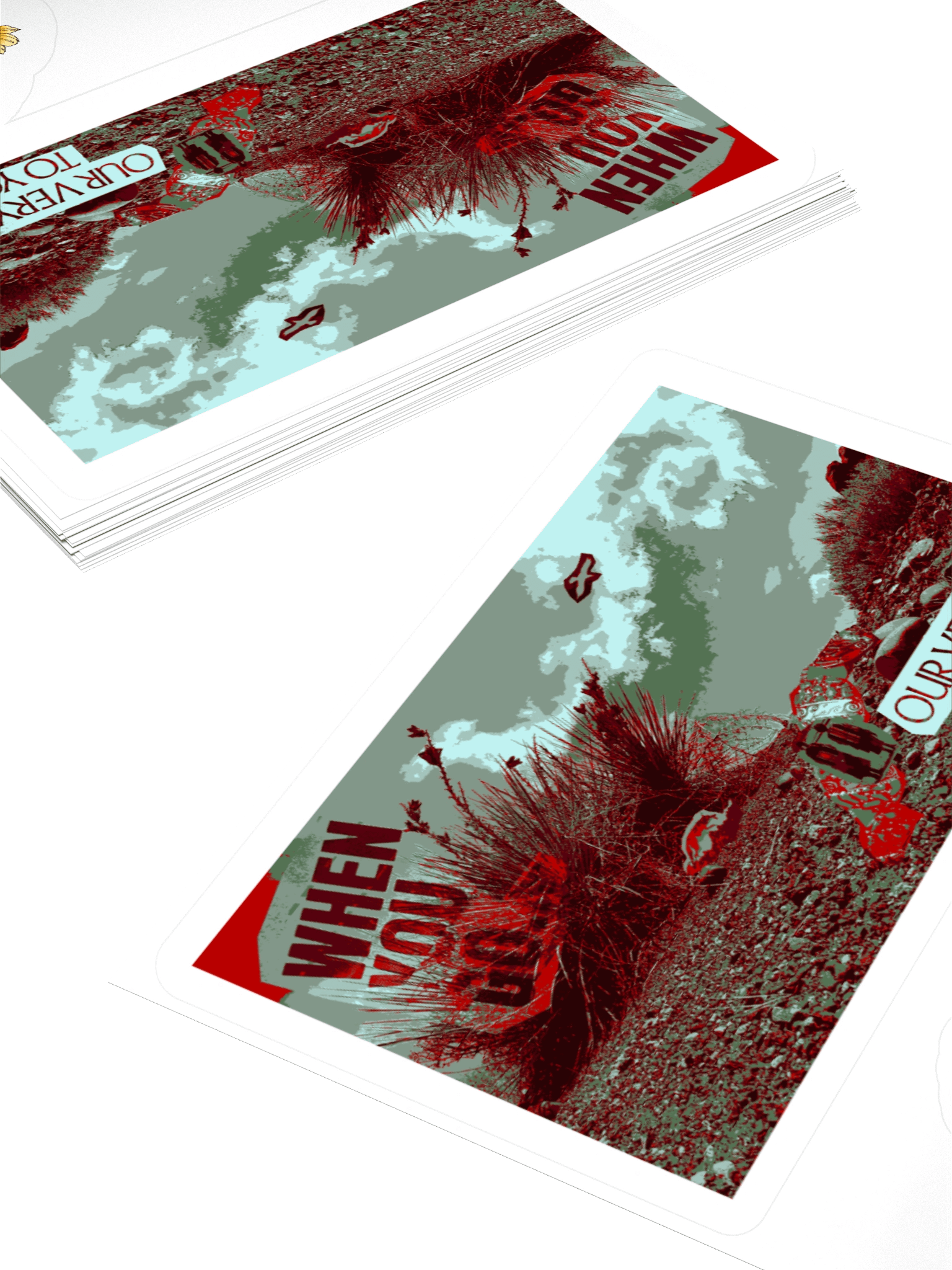 Navajo Tea Time's "The Silence They Left" Red Sticker Design product image (10)