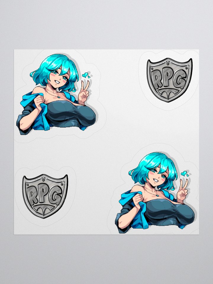 Selphie the Slime Girl - Pixel Art - Sticker Sheet! product image (1)