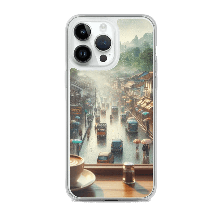 Rainy Day iPhone® MagSafe® Clear Case | Ai Design product image (2)