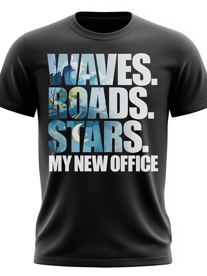 🌊🛣️⭐ My New Office Waves Roads Stars product image (2)
