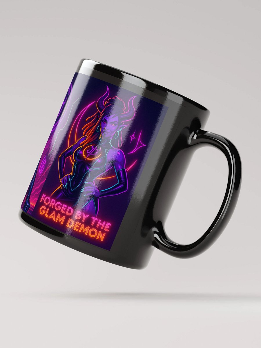 Glam Demon Mug – Jaz the Neon Brightmare | Infernal Latex Fantasy Coffee Cup product image (2)