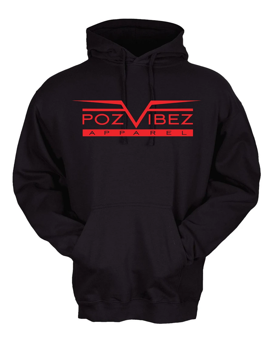 Black PozVibez Hoodie (Unisex) product image (2)