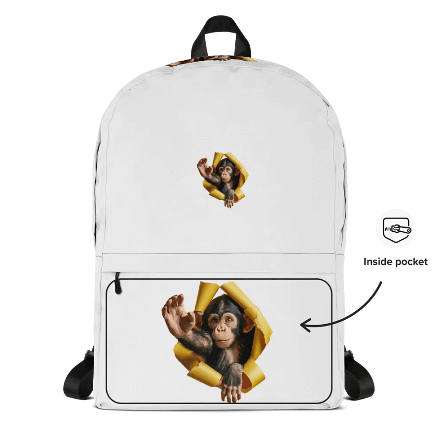 Chimpanzee Reach All-Over Backpack product image (11)