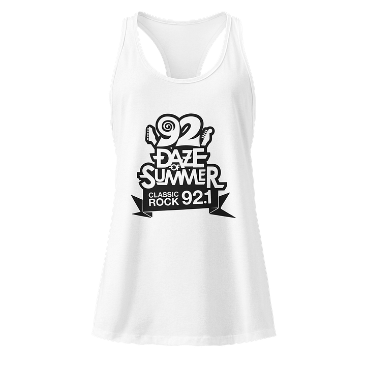 92 Daze of Summer Women's White Racerback Tank Top product image (1)