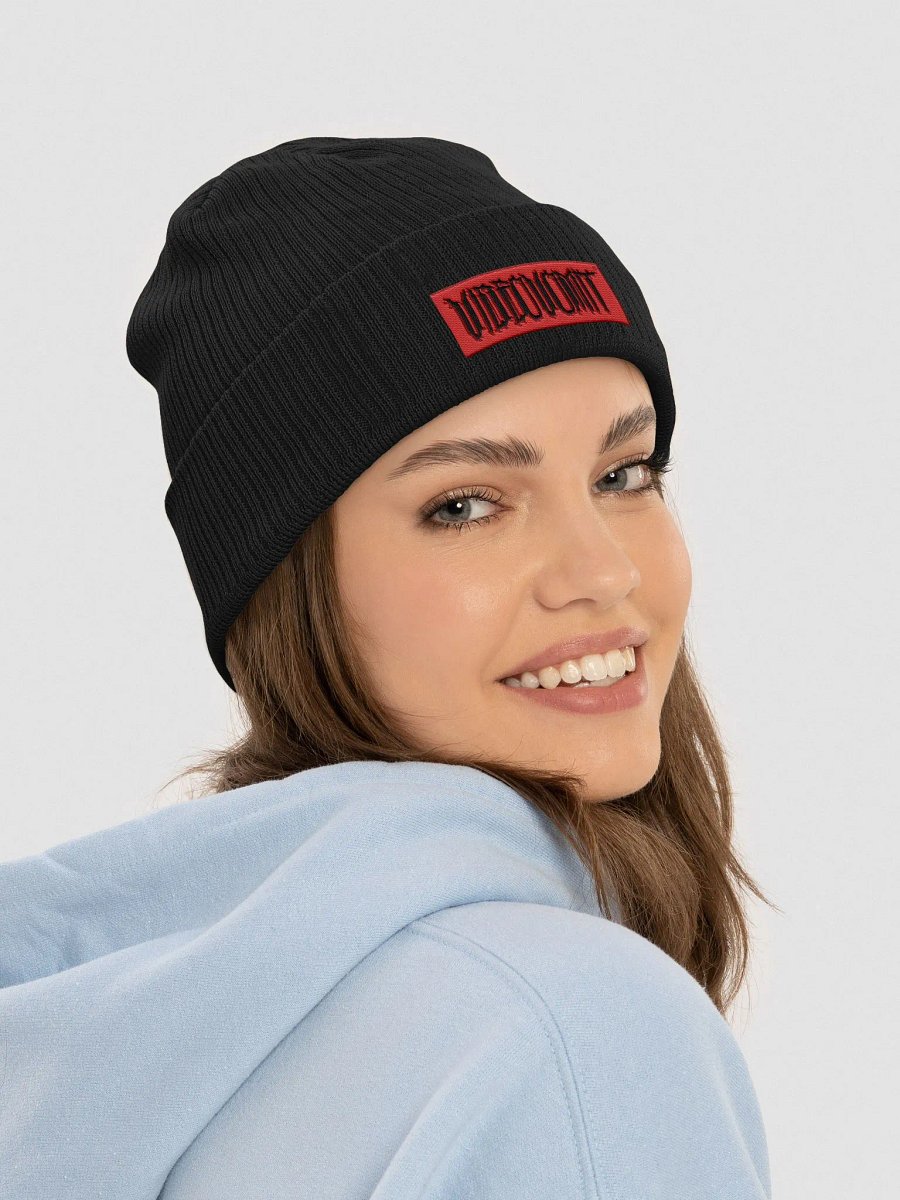SCRATCH LOGO embroidered beanie product image (7)