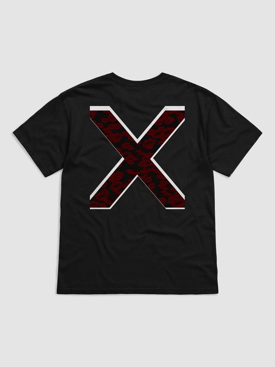 Black X Subtle Red Lipstick Kisses Shirt product image (28)