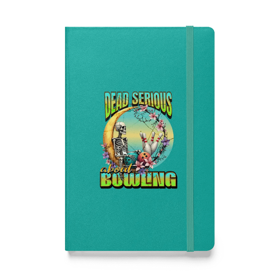 Dead Serious About Bowling Skeleton Hardcover Journal product image (1)