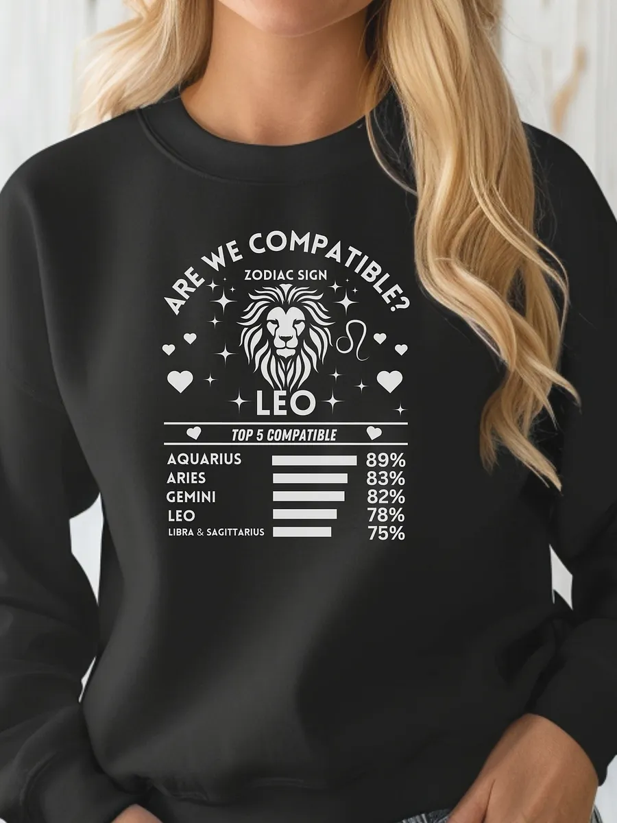 Leo Zodiac Sign Romantic Compatibility - Lane Seven Premium Crewneck Sweatshirt product image (1)