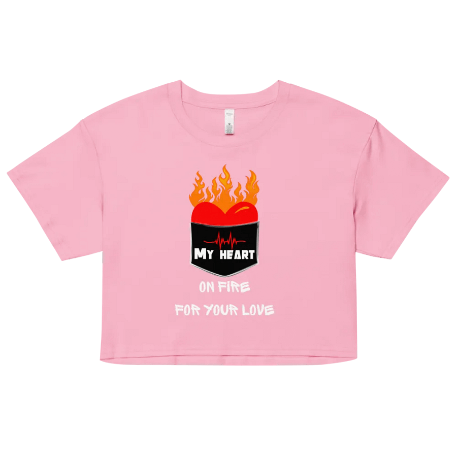 My heart on fire for your love crop top product image (7)