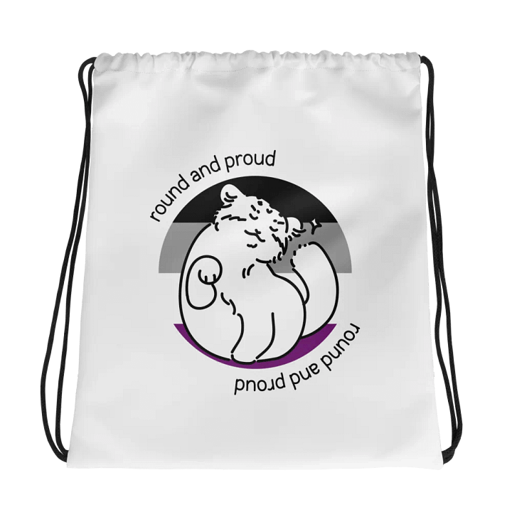Round and Proud Manul Asexual Version - Drawstring Bag product image (1)