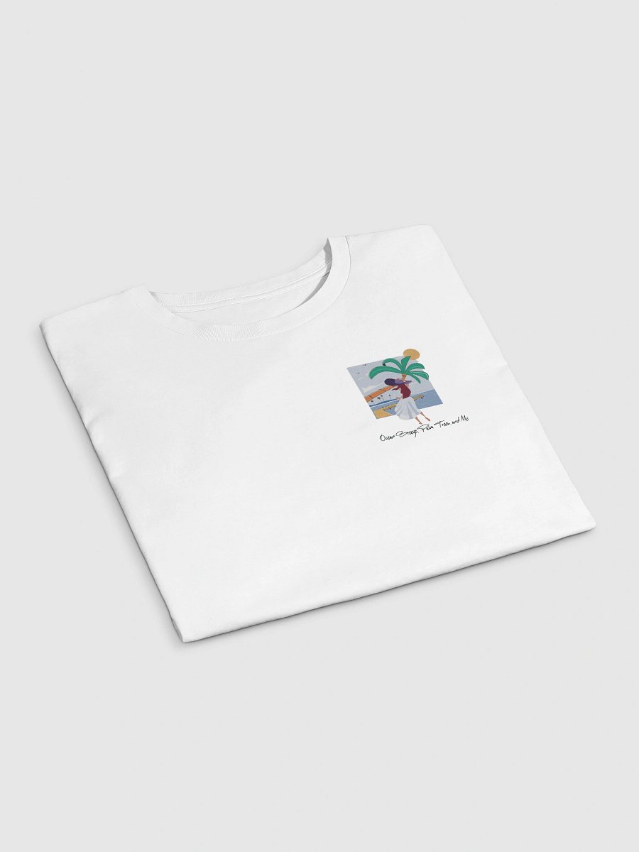 Premium Crop Top – Ocean Breeze & Palm Tree Escape product image (3)