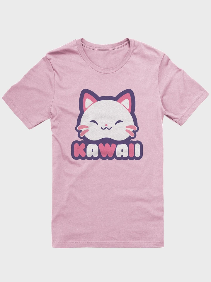 Kawaii Cat Pink T-Shirt product image (2)
