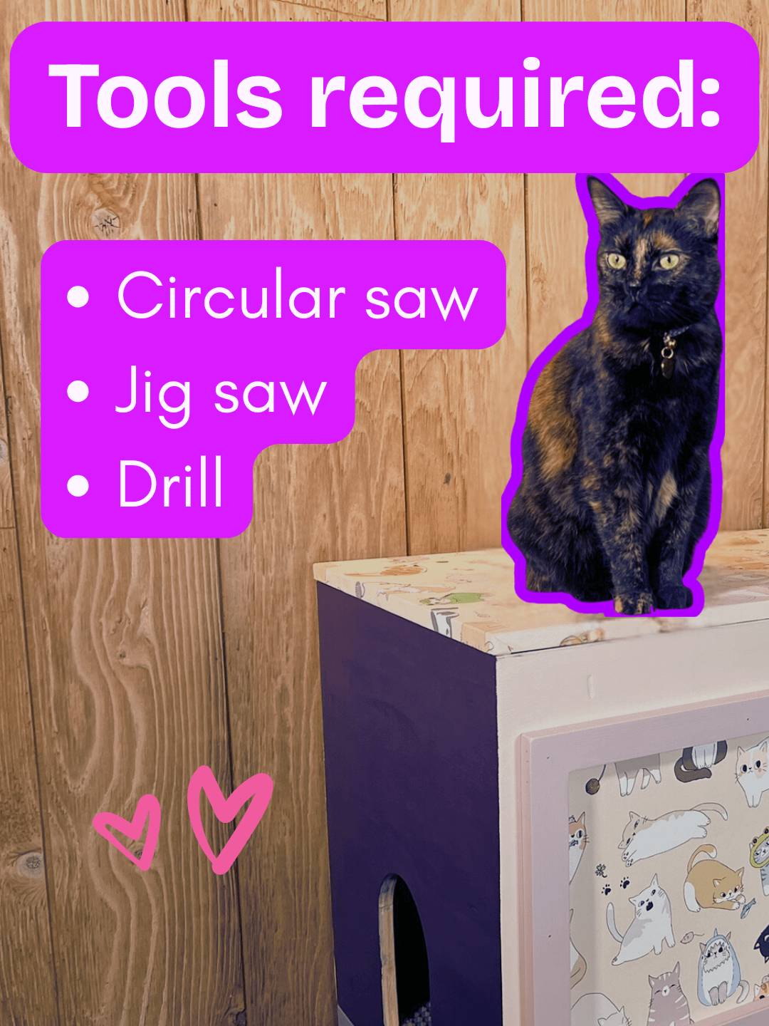 DIY Cat Litterbox Cabinet Plans product image (2)