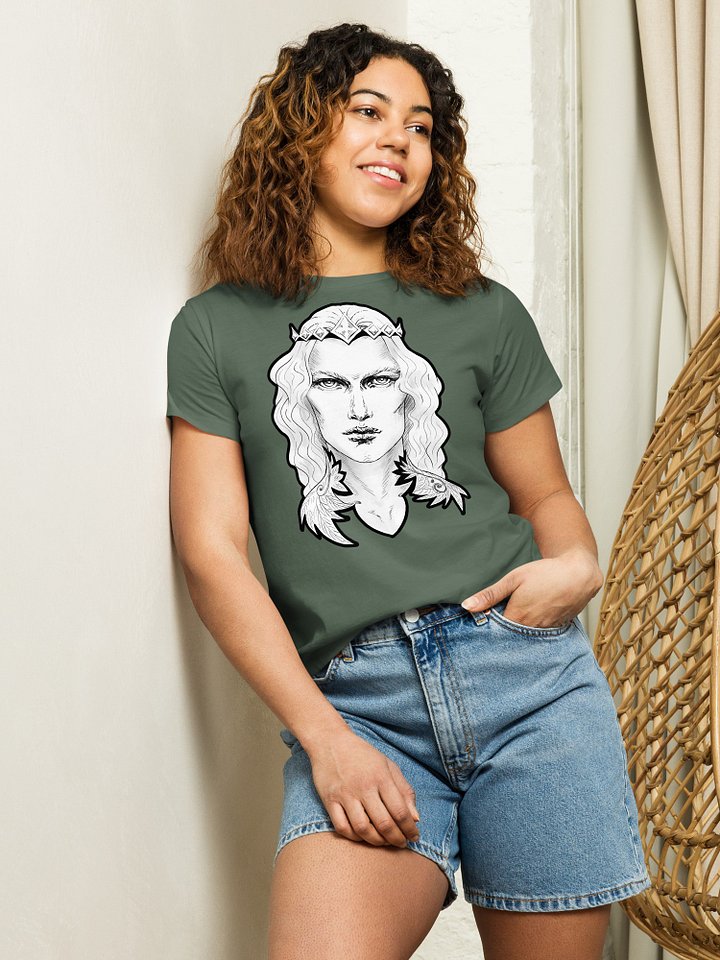 Prince Charming Black Line Women's High-Waisted Tee Cotton Heritage product image (6)