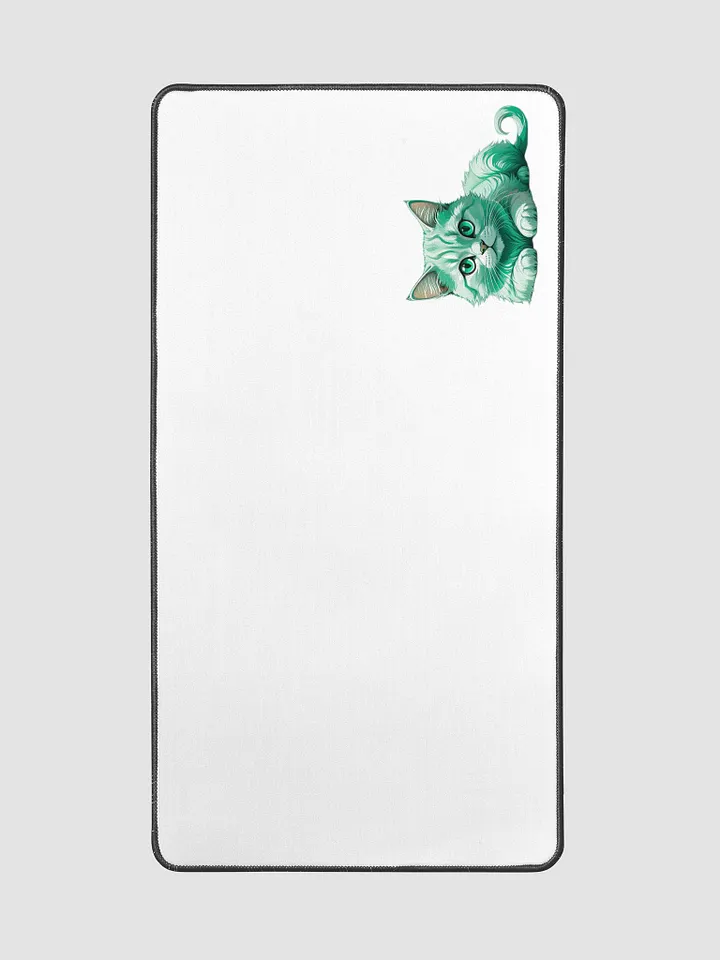 Green Cat Mouse pad product image (2)
