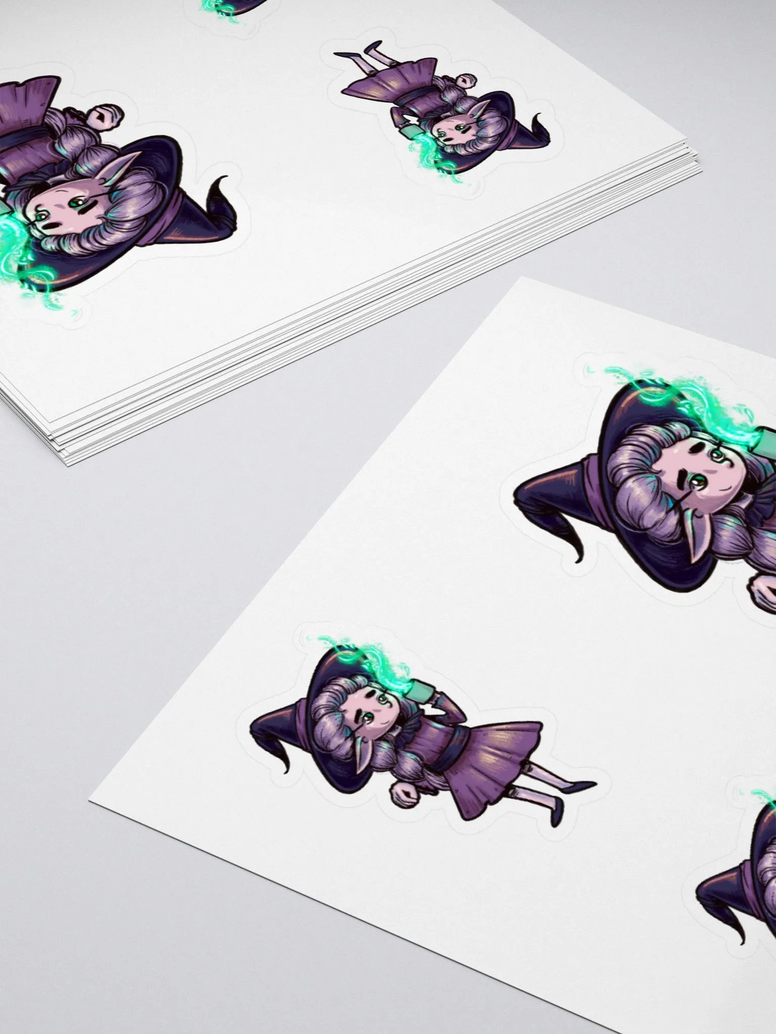 Witch with Strange Magic Mug Sticker - Enchanting Halloween Decal product image (4)