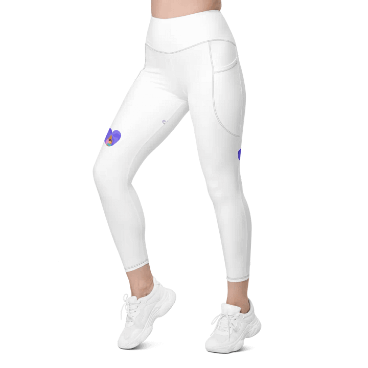 All-Over Print Leggings with Pockets- Whisper product image (1)