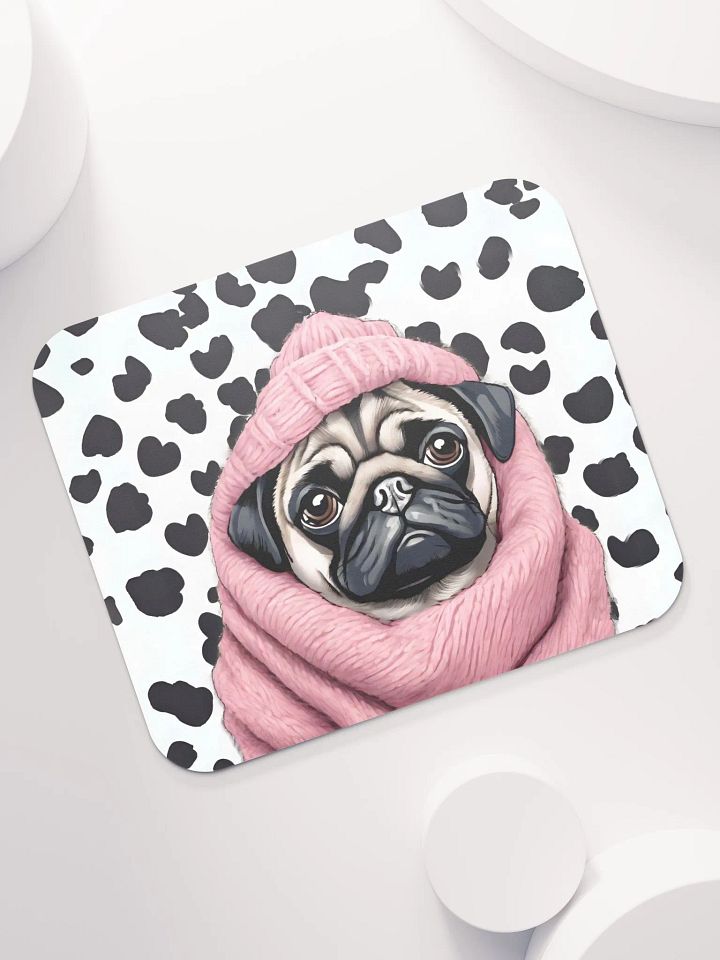 Dotted Pug Mouse Pad product image (2)