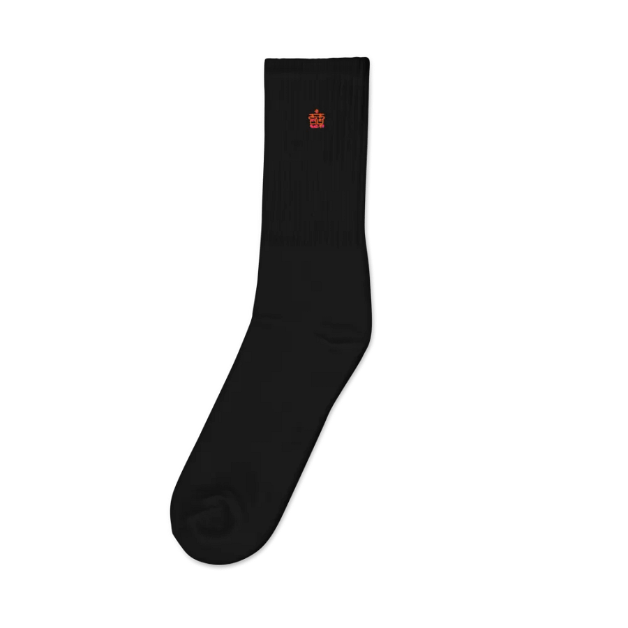 Glorious Splash Embroidered Crew Socks product image (1)
