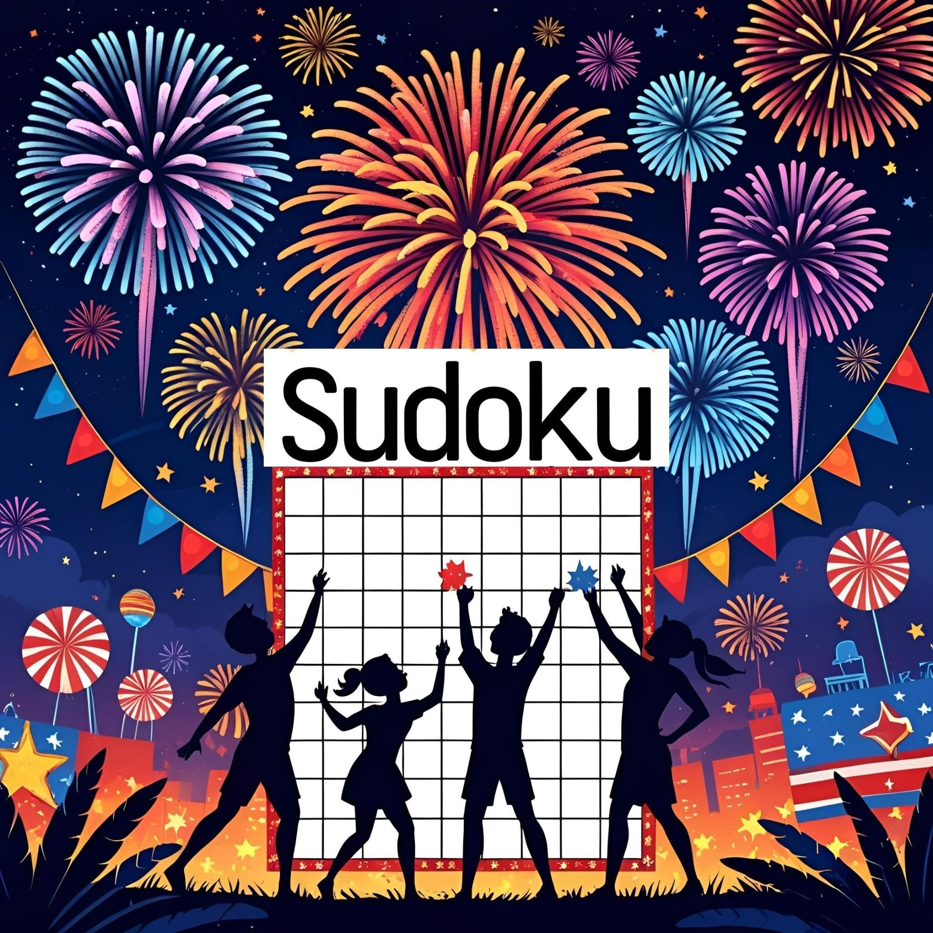 Fireworks & Figures - Explosive Sudoku Fun for Independence Celebrations product image (1)