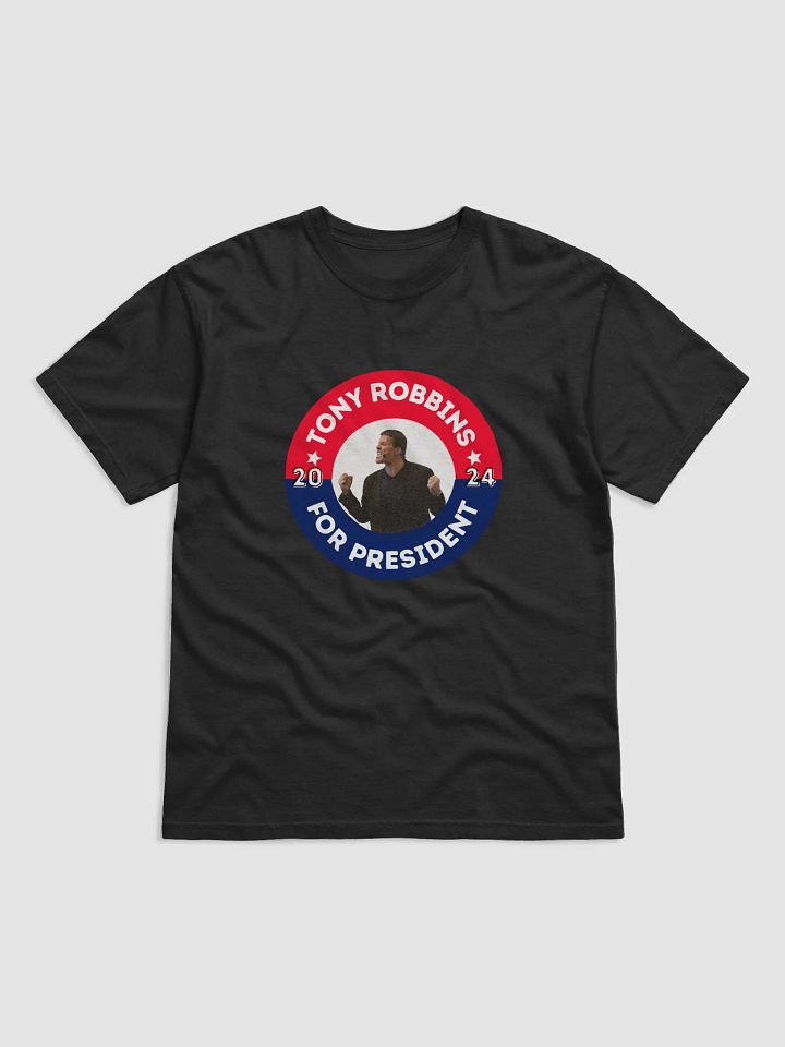 Tony Robbins for President 2024 Campaign Button Garment-Dyed Heavyweight T-Shirt product image (1)