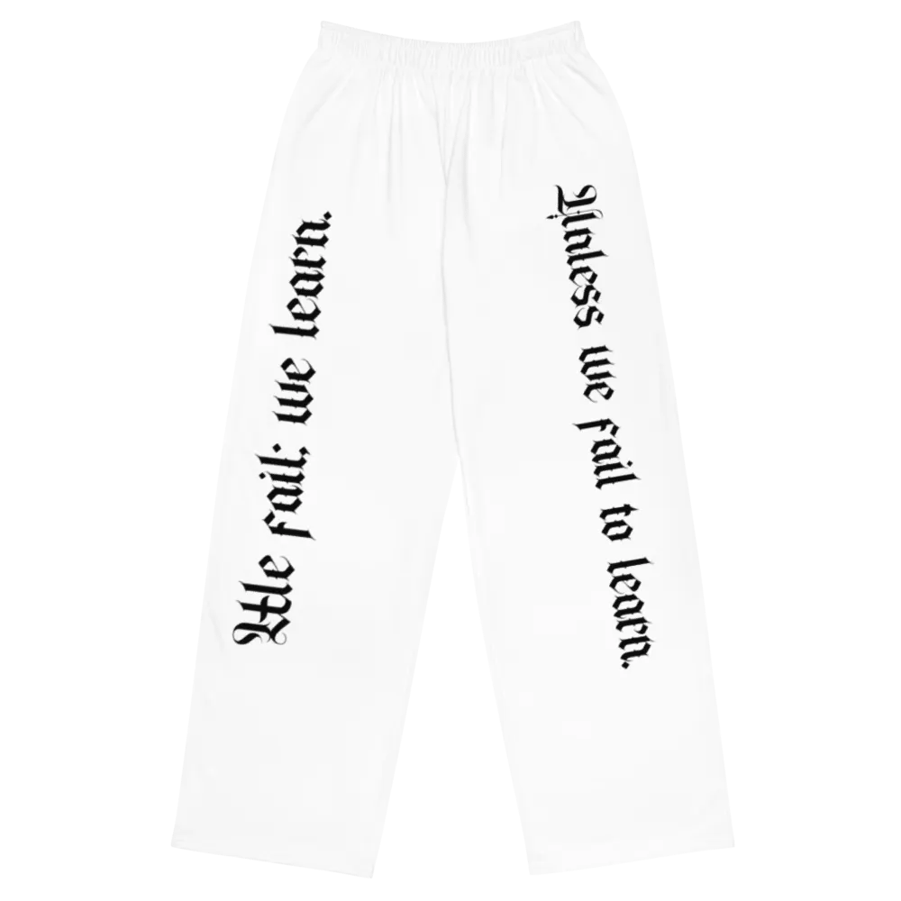 We Fail; We Learn Unisex Wide-Leg Pants product image (1)