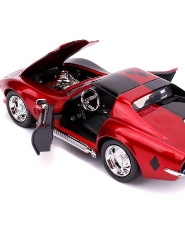 Harley Quinn 1969 Chevy Corvette Stingray The New 52 1:24 Scale Die-Cast Metal Vehicle - Jada Toys product image (13)