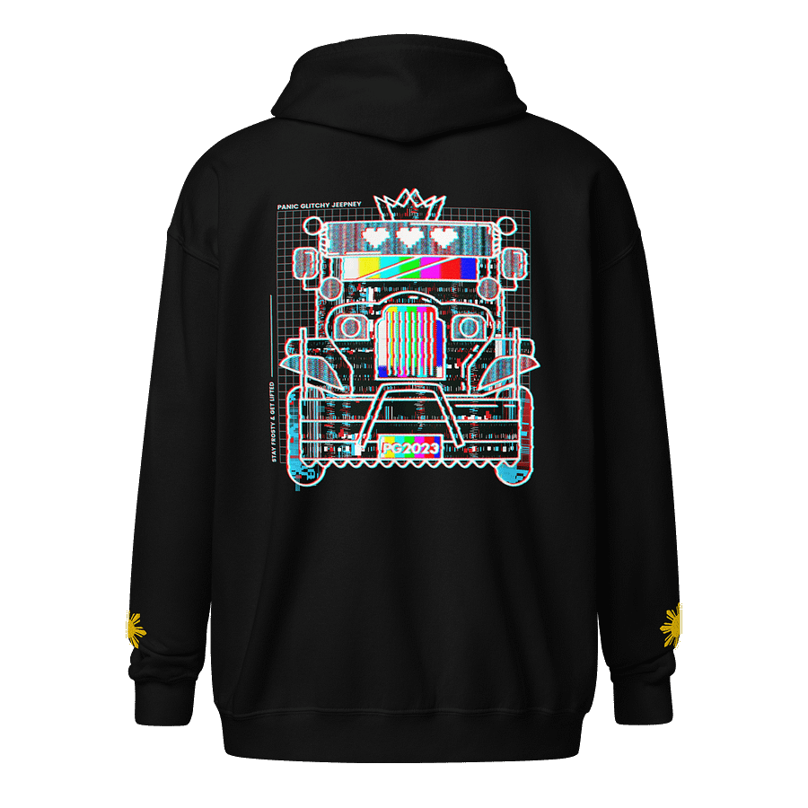 Panic Glitchy Jeepney Zip Hoodie product image (1)