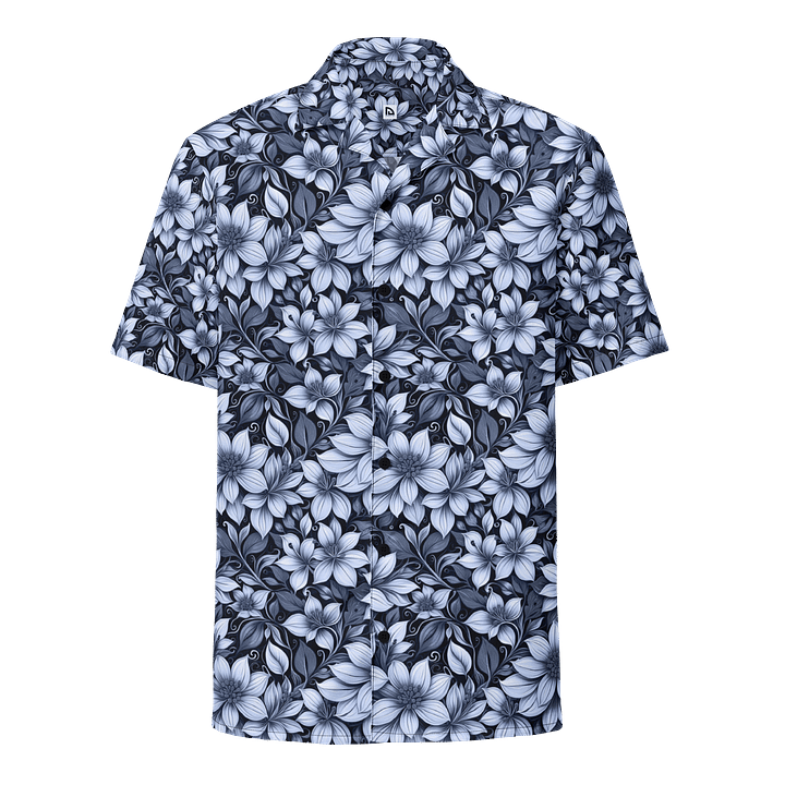 Indigo Flowers Hawaiian Shirt product image (1)