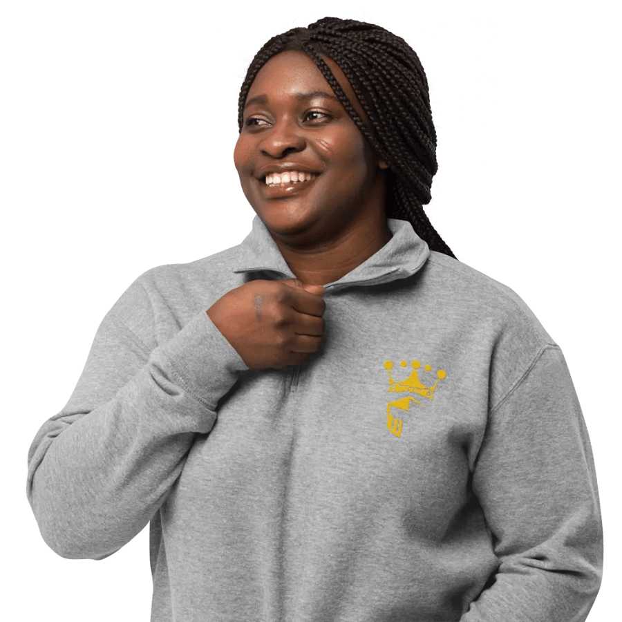 King and crown embroider Fleece Pullover 1/4 zip product image (6)