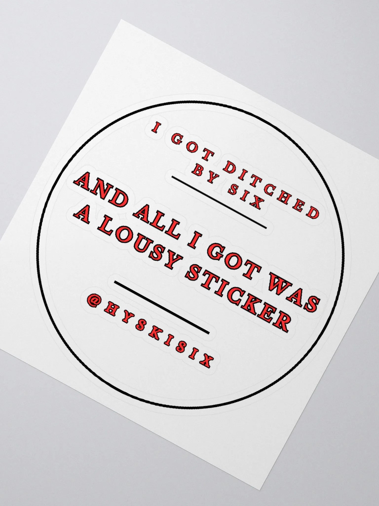 Ditched By Six - Sticker product image (4)