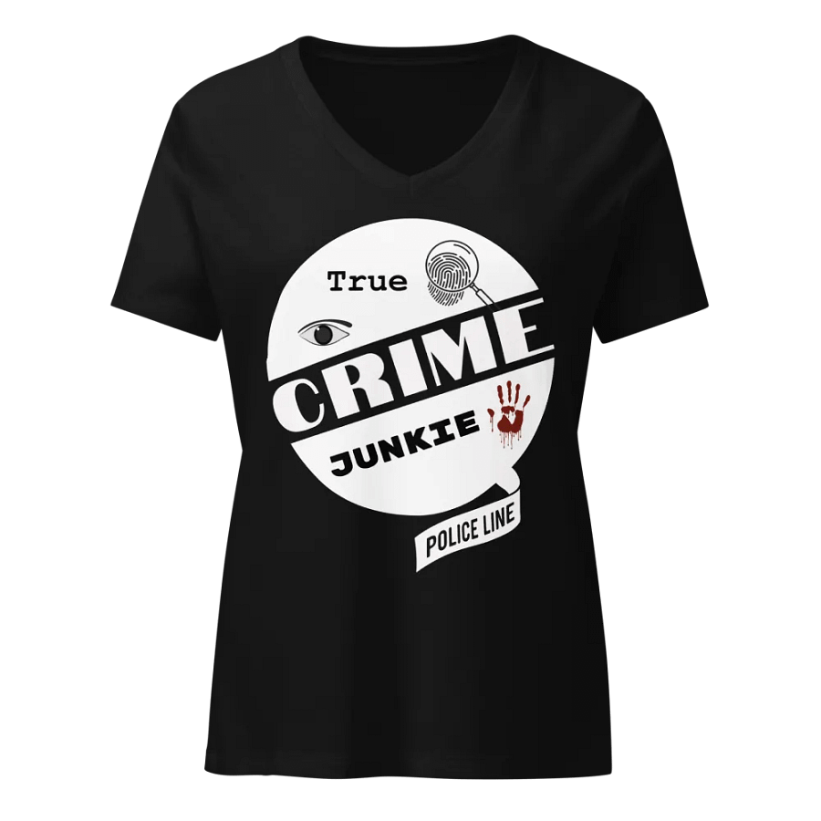 CrimeClothes Retro Logo Relaxed V-Neck T-Shirt product image (17)