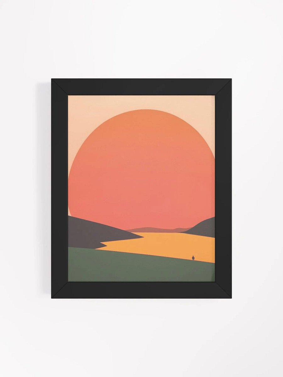 Framed Posted of a Big Sunset product image (112)
