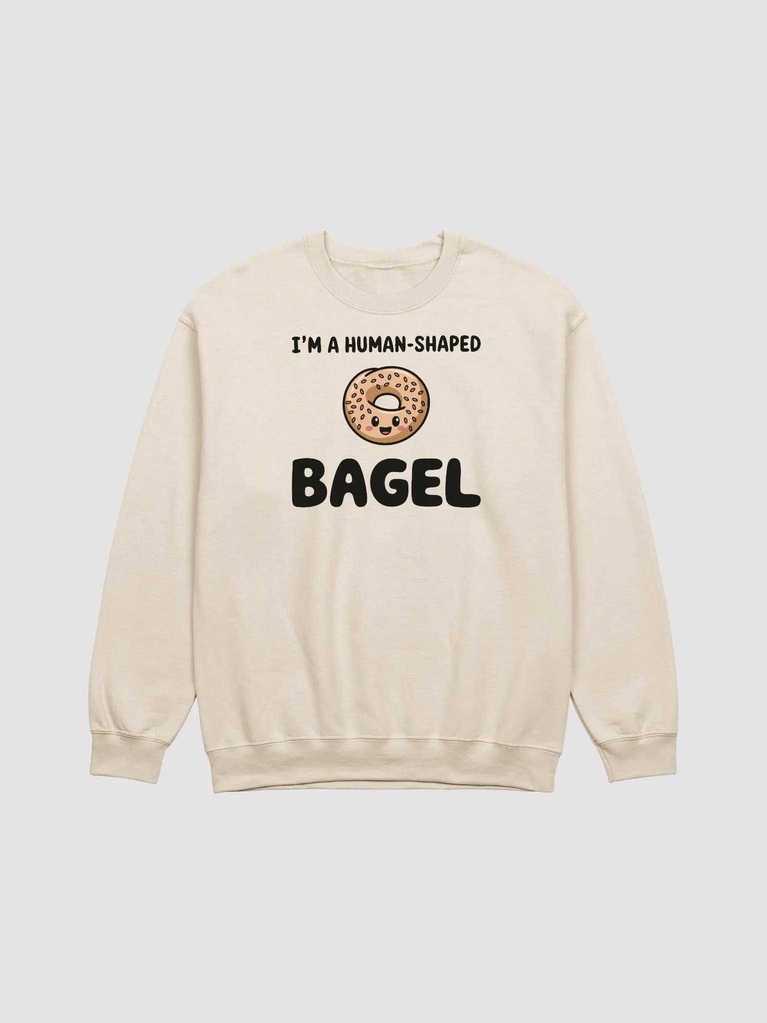 Human-Shaped Bagel Crewneck Sweatshirt product image (2)