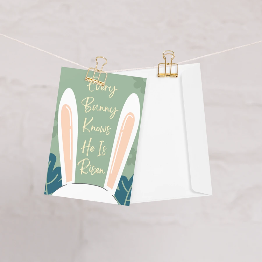 Every Bunny Knows He Is Risen Easter Greeting Card product image (11)