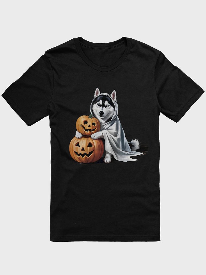 Ghostly Husky Halloween T-Shirt product image (1)