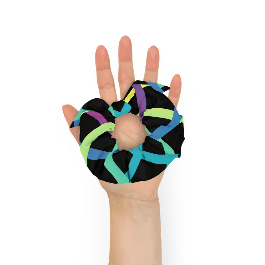 Vibrant Grid All-Over Print Scrunchie product image (7)