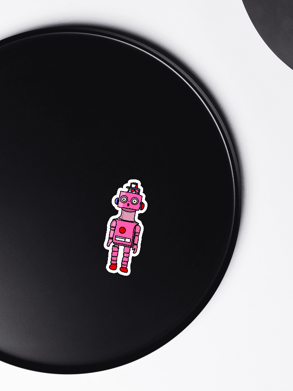 Pink Robot Die-Cut Magnets product image (4)