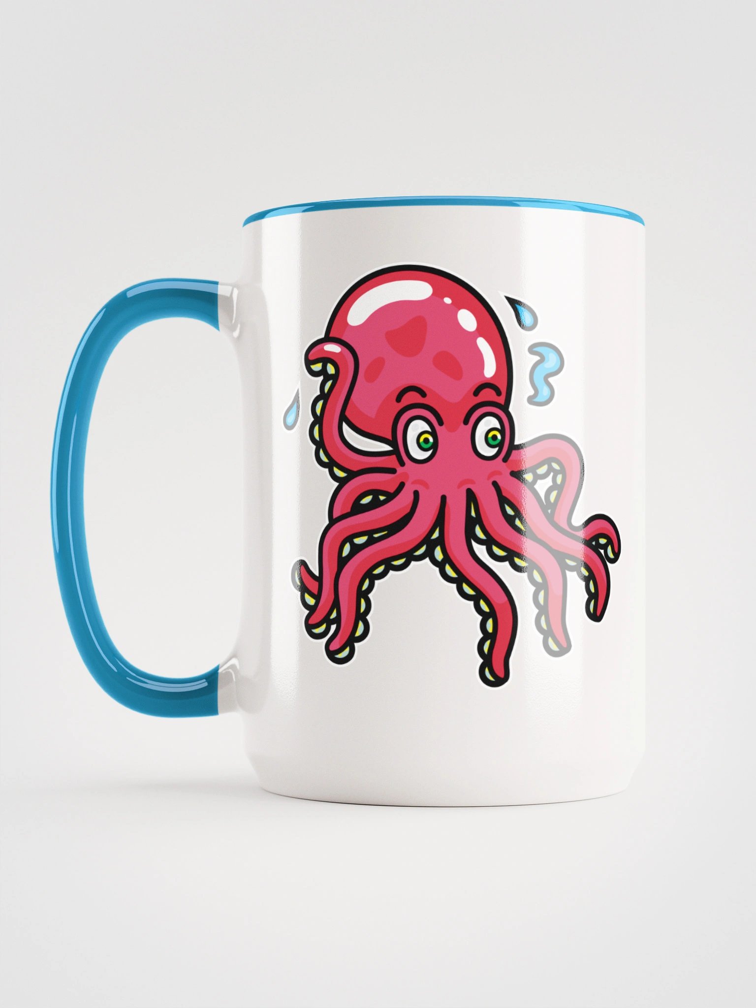 Blue Octo Cube Ft. Skull - Mug product image (3)