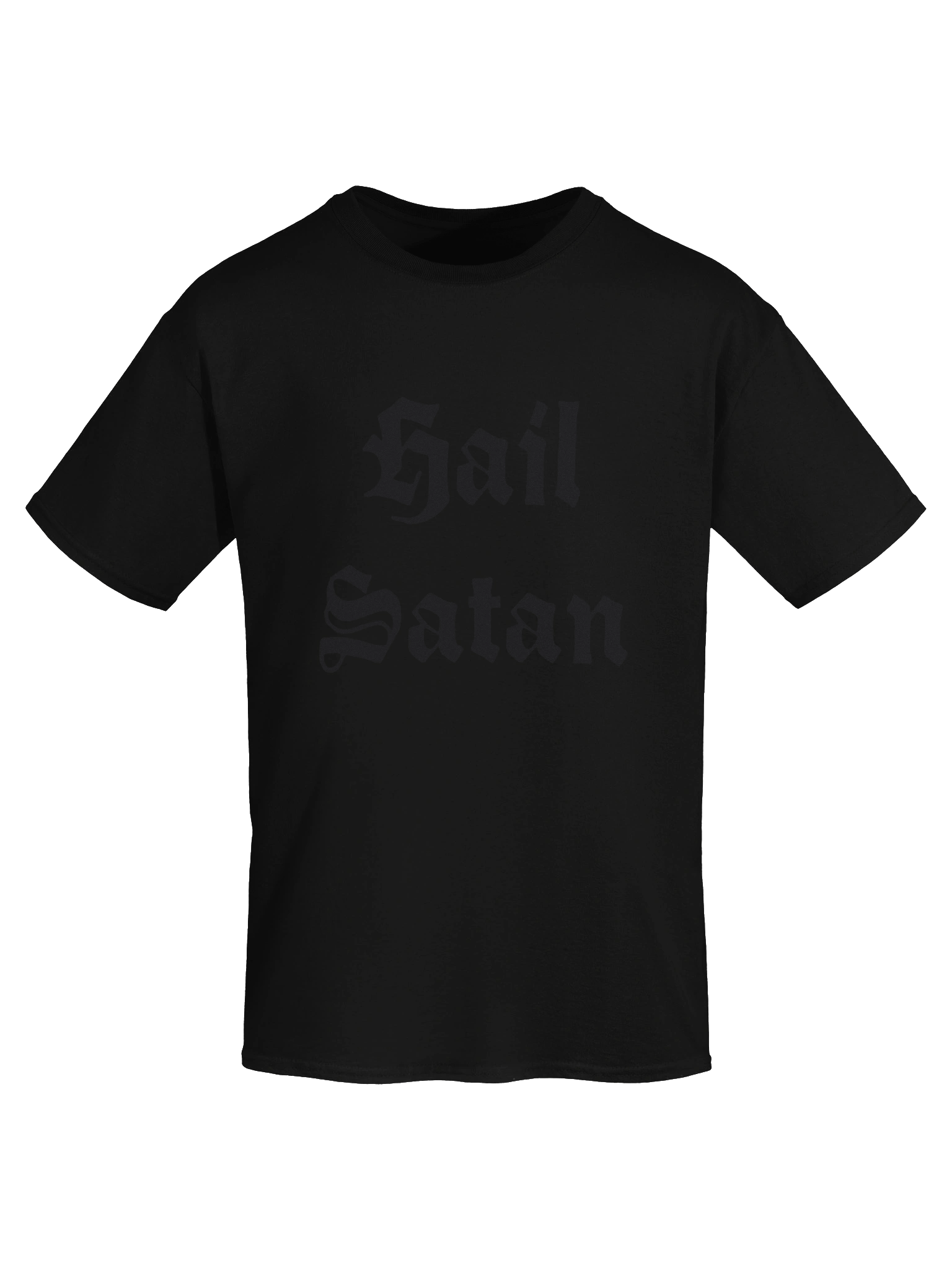 Hail Satan black-on-black Tee product image (7)