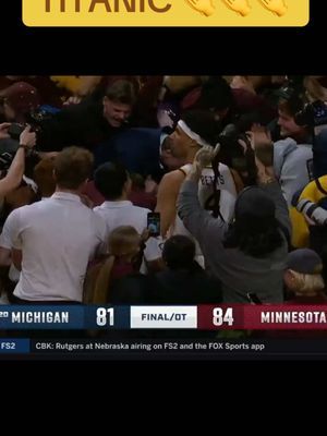 Gopher Basketball takes down 20th ranked Michigan! #minnesotagophers #collegebasketball 