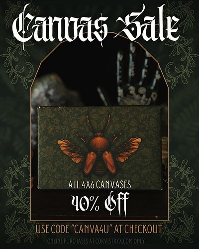 ✨ 4x6 Canvases are on SALE 🪲🍂

Wanting to get some new pieces rotated into my stock, so canvases are on sale until they’re go...