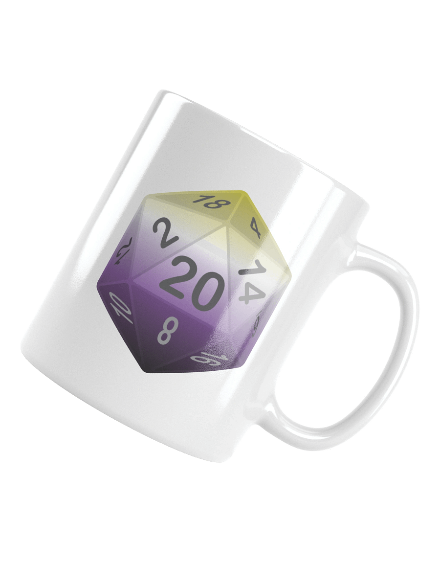 Non-binary Pride D20 Mug product image (11)