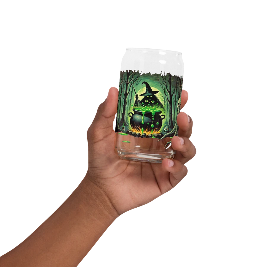 Cauldron Monster Halloween Brew Glass (Distressed Look) product image (2)