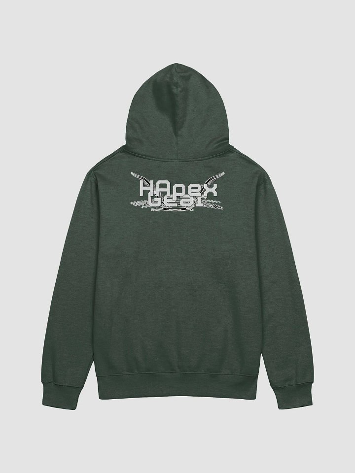 Midweight Hoodie - White HApex Gear Black Logo product image (2)