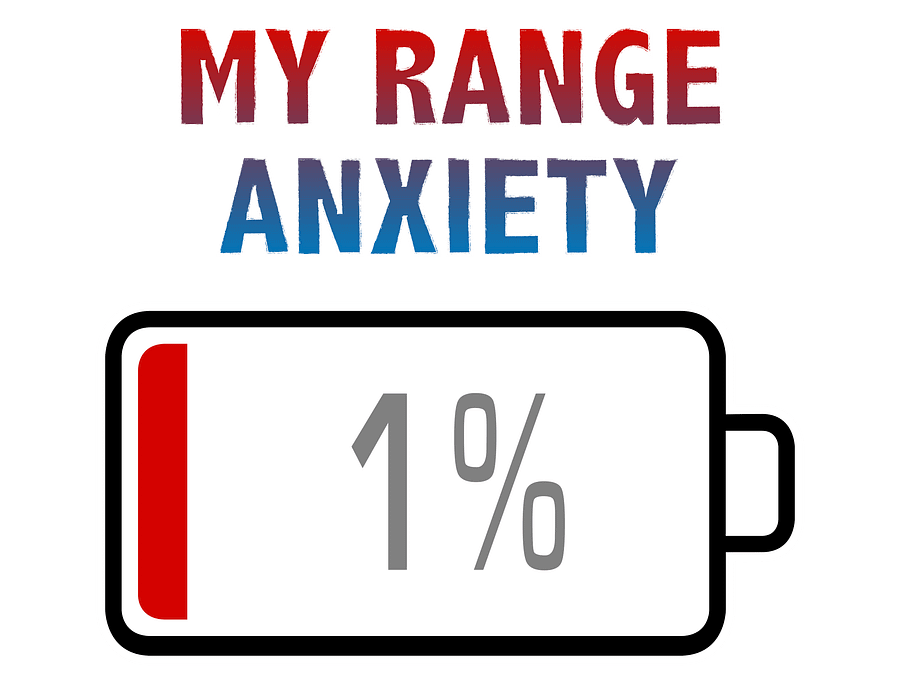 My Range Anxiety with Battery at 1% T-Shirt product image (2)
