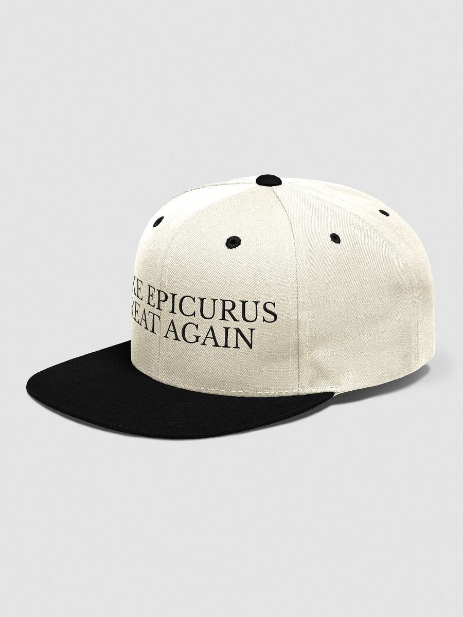 Make Epicurus Great Again Cap (Wool Blend Snapback LIGHT) product image (5)